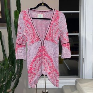 Free people pink cotton tunic